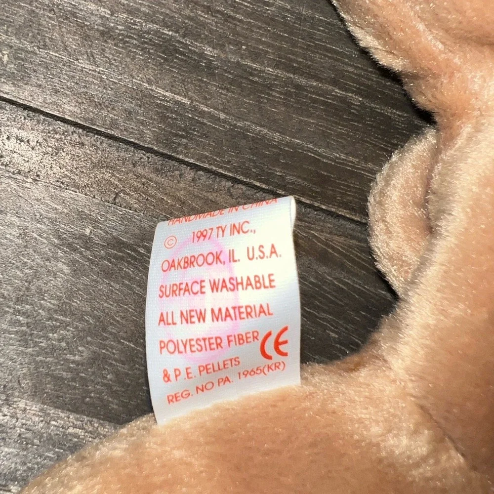 Ty Beanie Baby Spunky‎ the Cocker Spaniel w/ tag errors